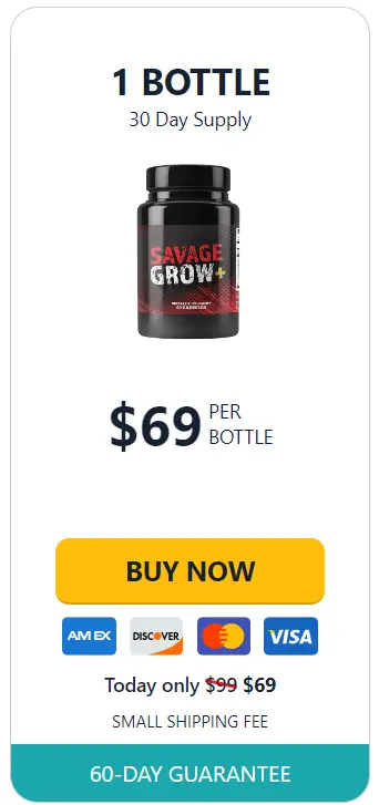 Savage Grow Plus - 1 Bottle