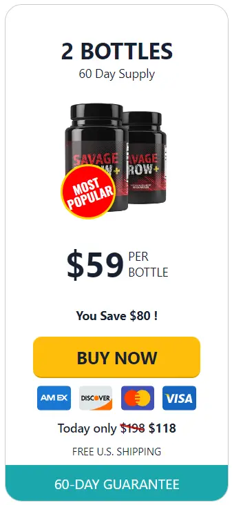 Savage Grow Plus - 2 Bottles